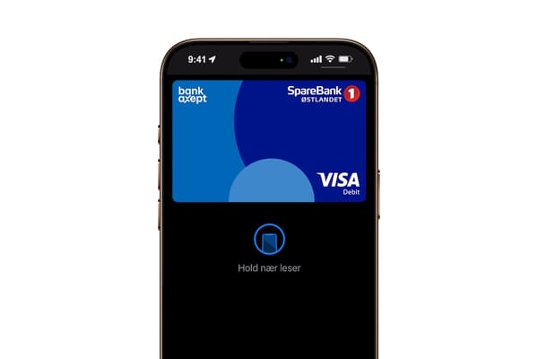 Płatność Apple Pay  nareszcie dostępna w SpareBank 1