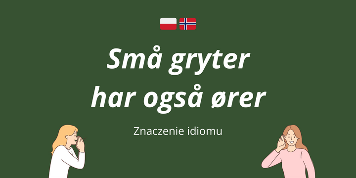 Små gryter har også ører – co to znaczy po polsku?